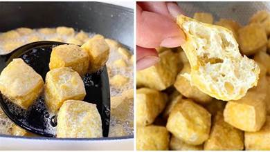炸油豆腐裹麵粉還是蛋液？都不對！這樣做金黃起泡，上桌搶著吃