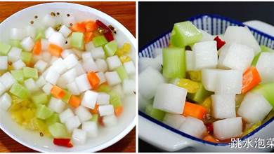 蘿蔔泡菜最簡單做法，一天就能吃，酸甜可口
