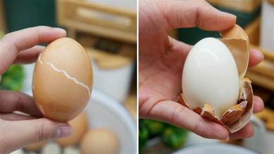 煮雞蛋時，記住1酸1冷，雞蛋輕鬆去殼，不粘皮，完整