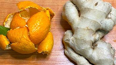 橘子皮和生薑做搭配，作用真的是意想不到，經濟實惠又實用