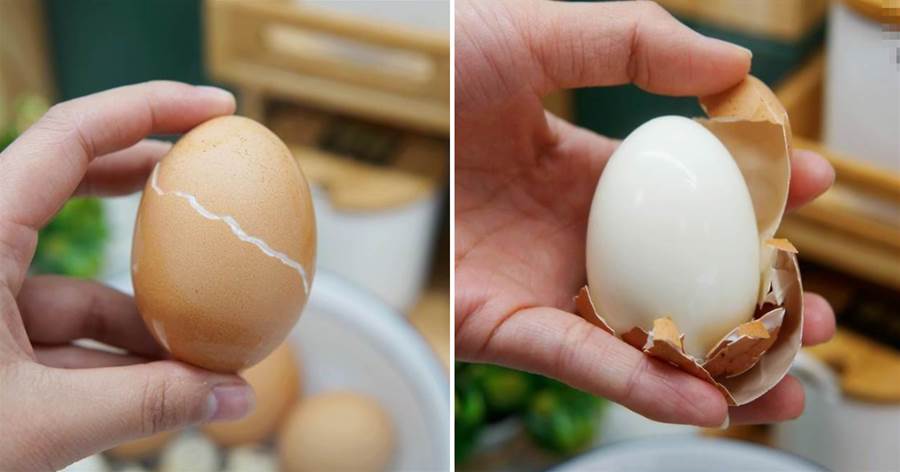 煮雞蛋時，記住1酸1冷，雞蛋輕鬆去殼，不粘皮，完整