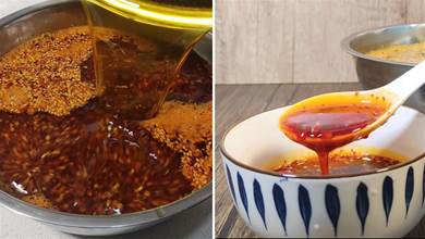 做辣椒油，切記不要直接潑熱油，多加2步，香辣紅油又香又辣又紅
