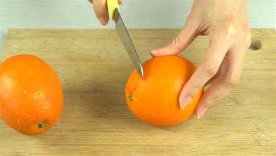 誰還用手剝橙子，教你切橙子小妙招，好看好吃不臟手，方法超簡單