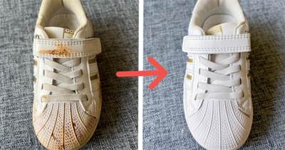 白鞋發黃變臟別用水洗，學會這幾個小竅門，讓你的鞋子越擦越白
