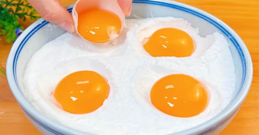 糯米粉里加4個雞蛋，教你從沒吃過的做法，孩子3天2頭點名吃